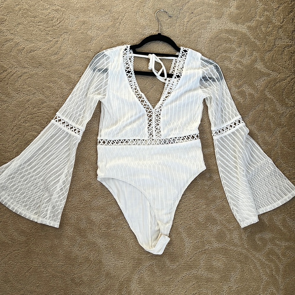 Fashion Nova White Body Suit